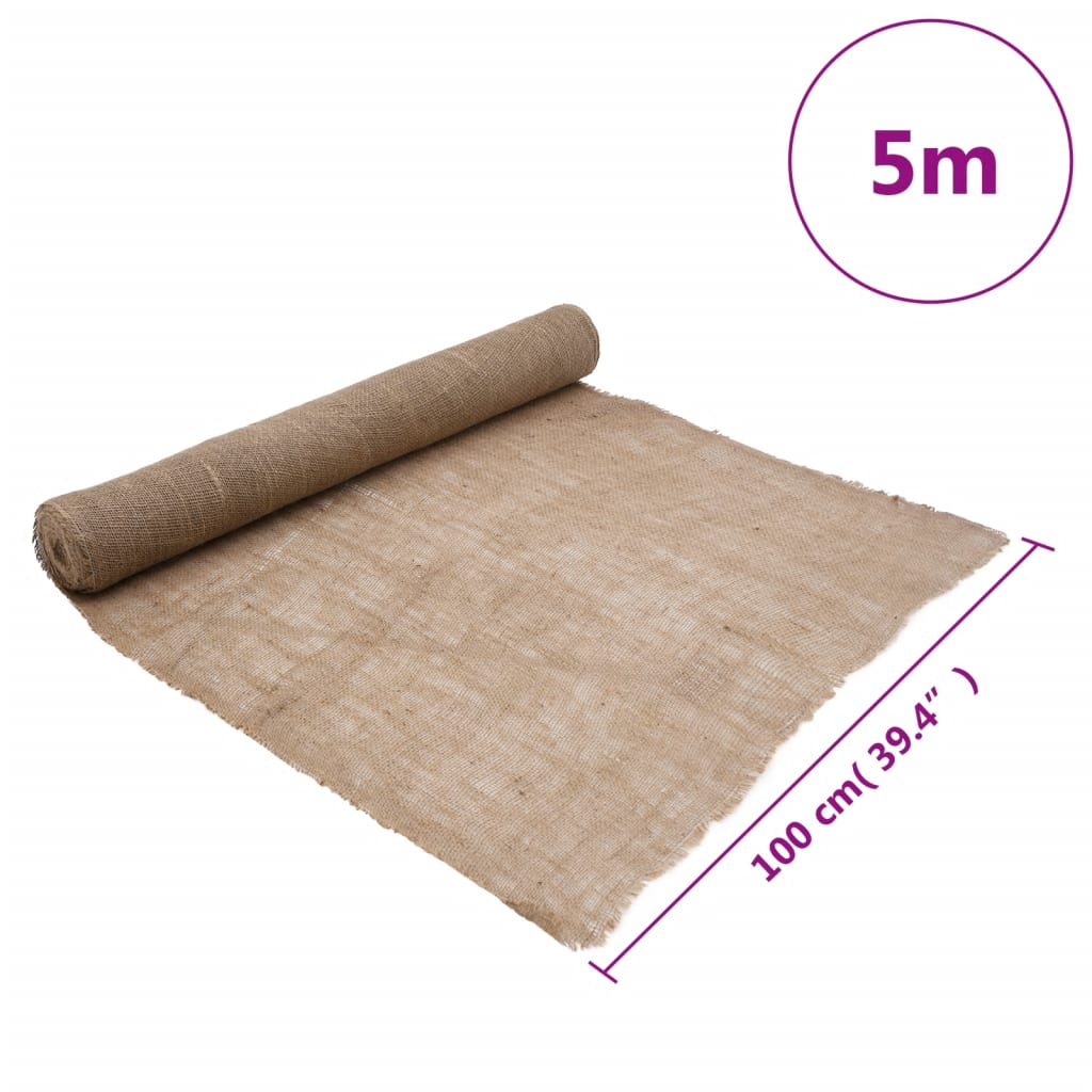Rotolo di iuta 1x5 m 100% iuta 200 gsm