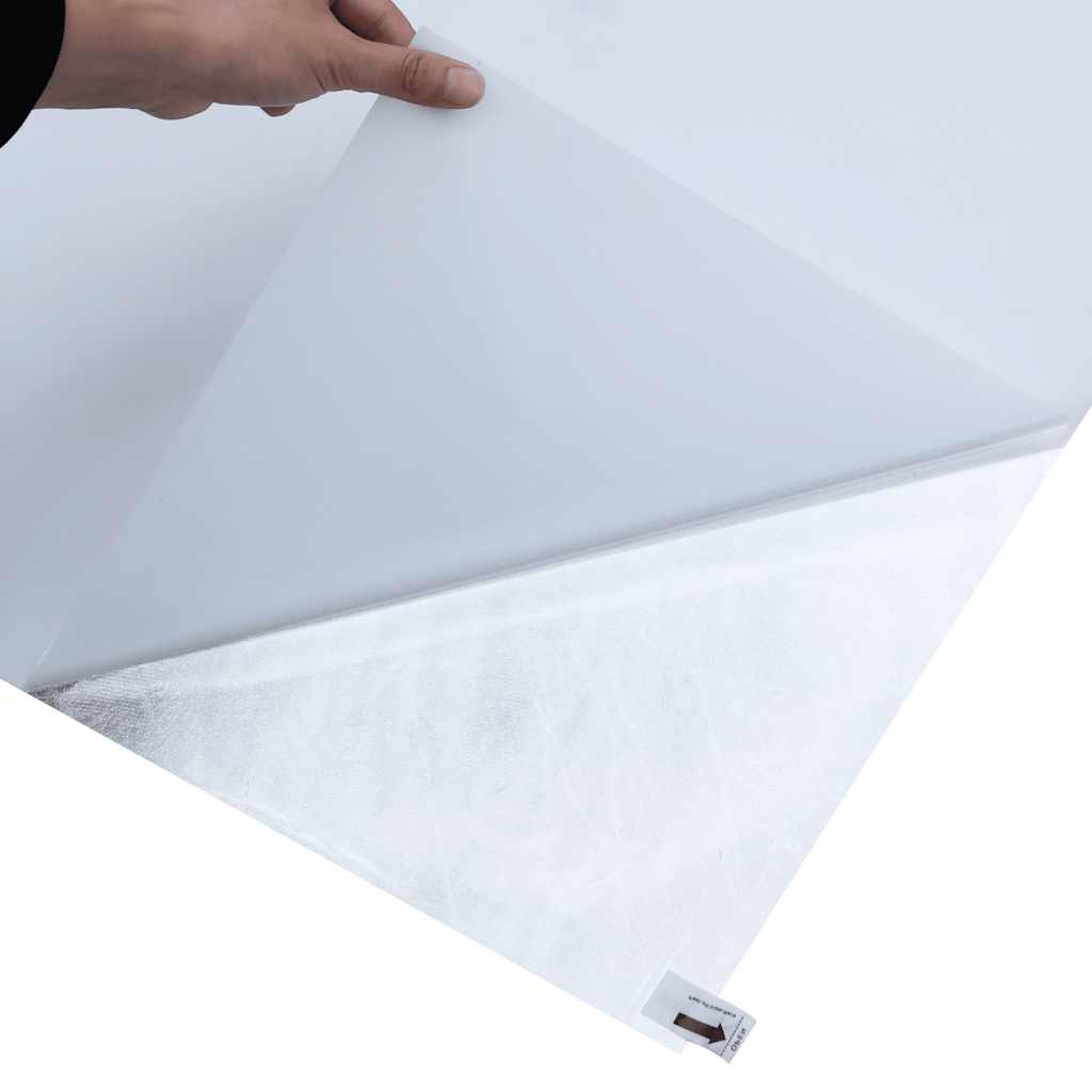 Pellicola Statica Smerigliata Bianco 45x1000 cm PVC