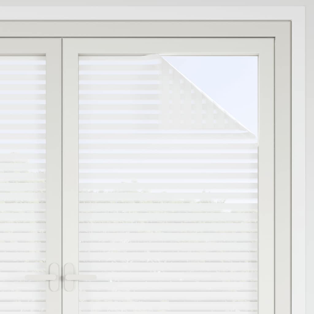 Pellicola per Finestra Smerigliata Motivo a Righe 45x500 cm PVC
