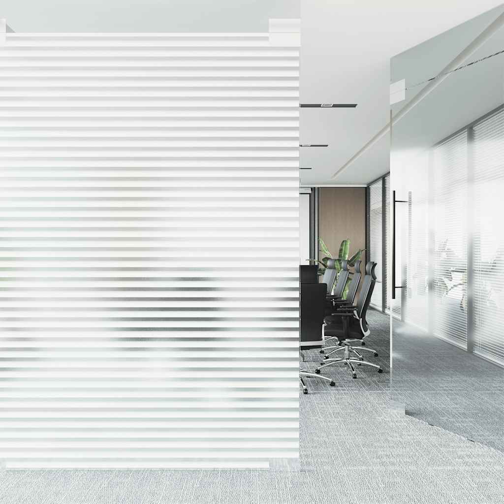 Pellicola per Finestra Smerigliata Motivo a Righe 60x500 cm PVC