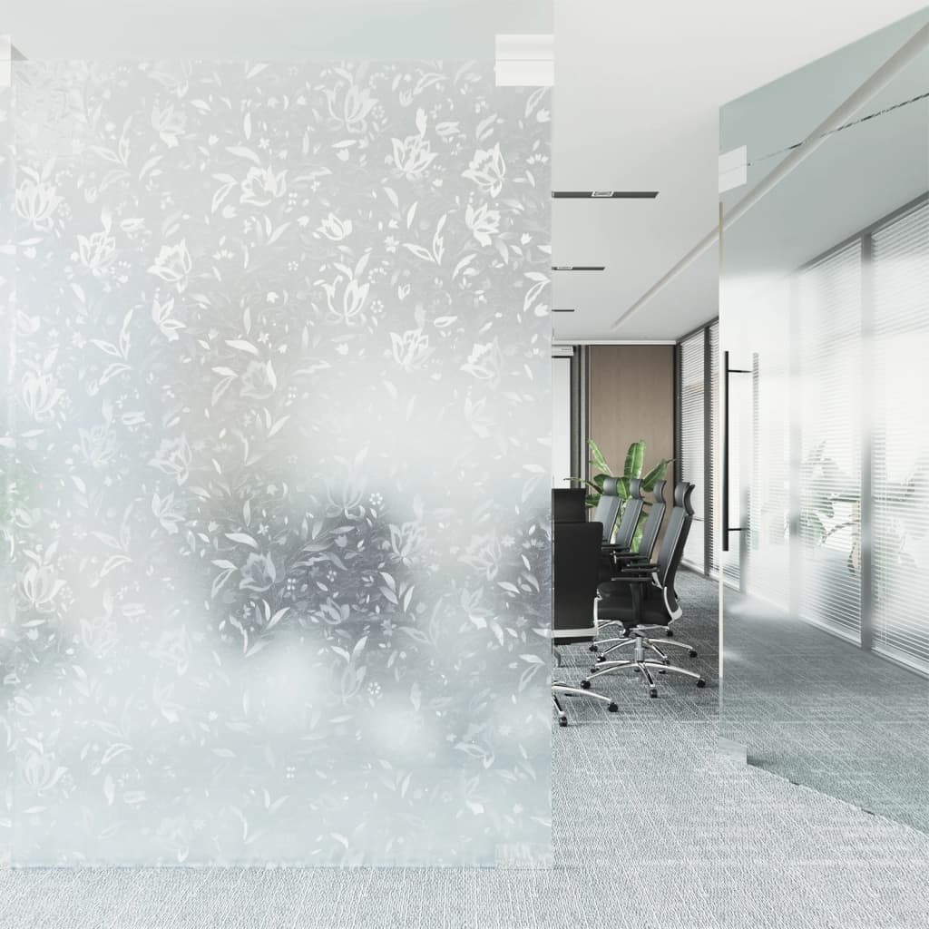 Pellicola per Finestra Smerigliata Motivo Fiore 45x500 cm PVC