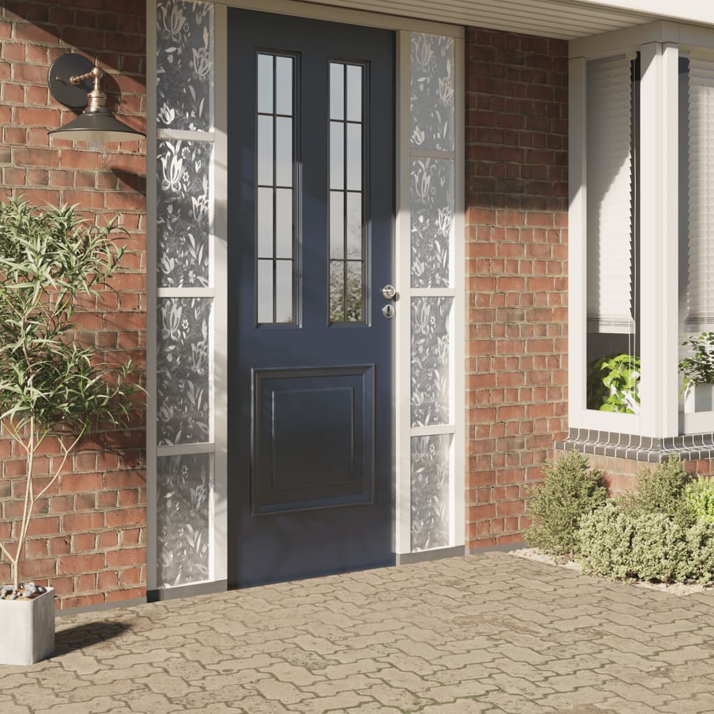 Pellicola per Finestra Smerigliata Motivo Fiore 60x500 cm PVC