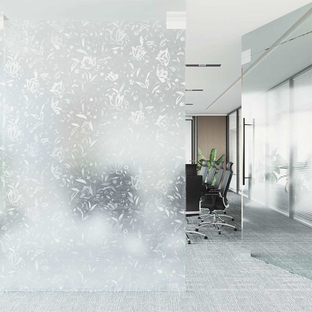 Pellicola per Finestra Smerigliata Motivo Fiore 60x500 cm PVC
