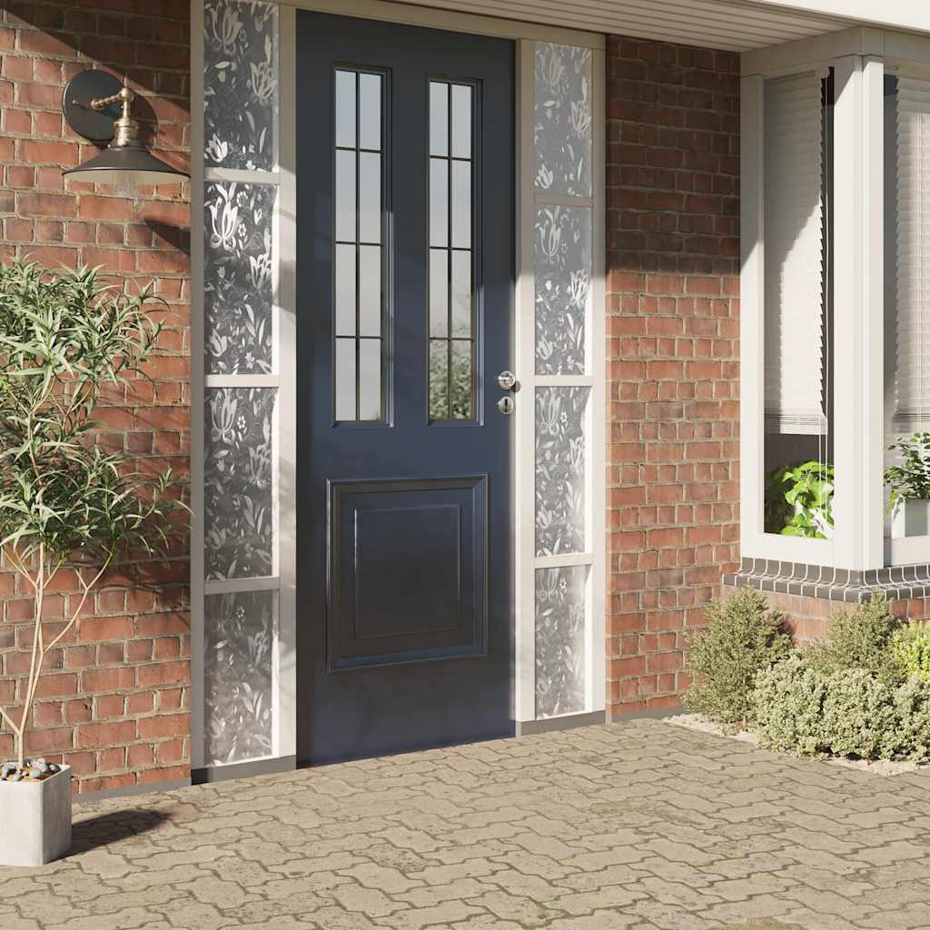 Pellicola per Finestra Smerigliata Motivo Fiore 90x500 cm PVC
