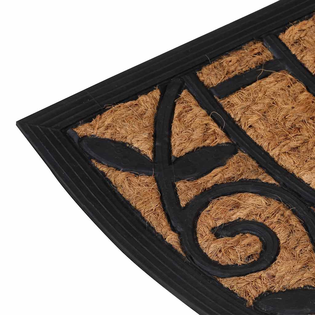 Zerbino Mezzo Rotondo 45x75 cm in Gomma e Fibra di Cocco
