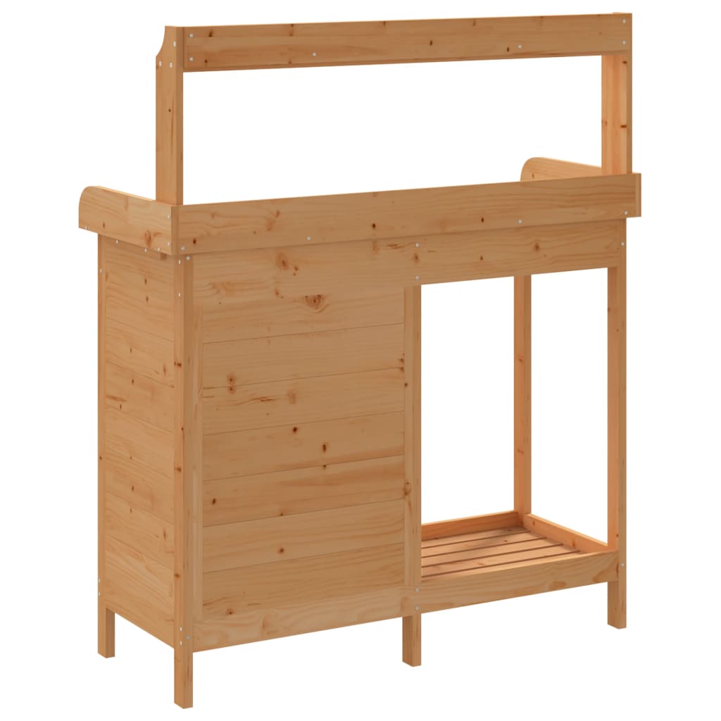 Tavolo Invaso Mobile Marrone 110,5x45x124,5cm Massello Abete