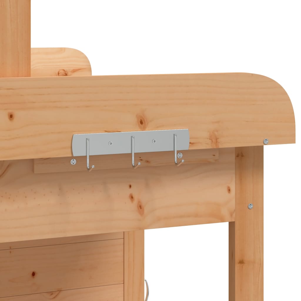Tavolo Invaso Mobile Marrone 110,5x45x124,5cm Massello Abete