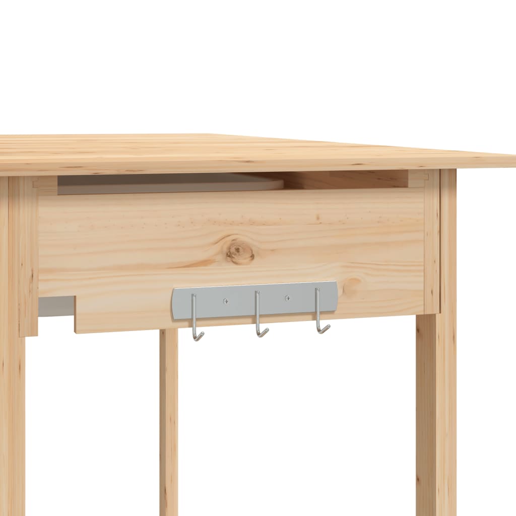 Tavolo Invaso con Lavello 47,5x44x139,5 cm Massello Abete