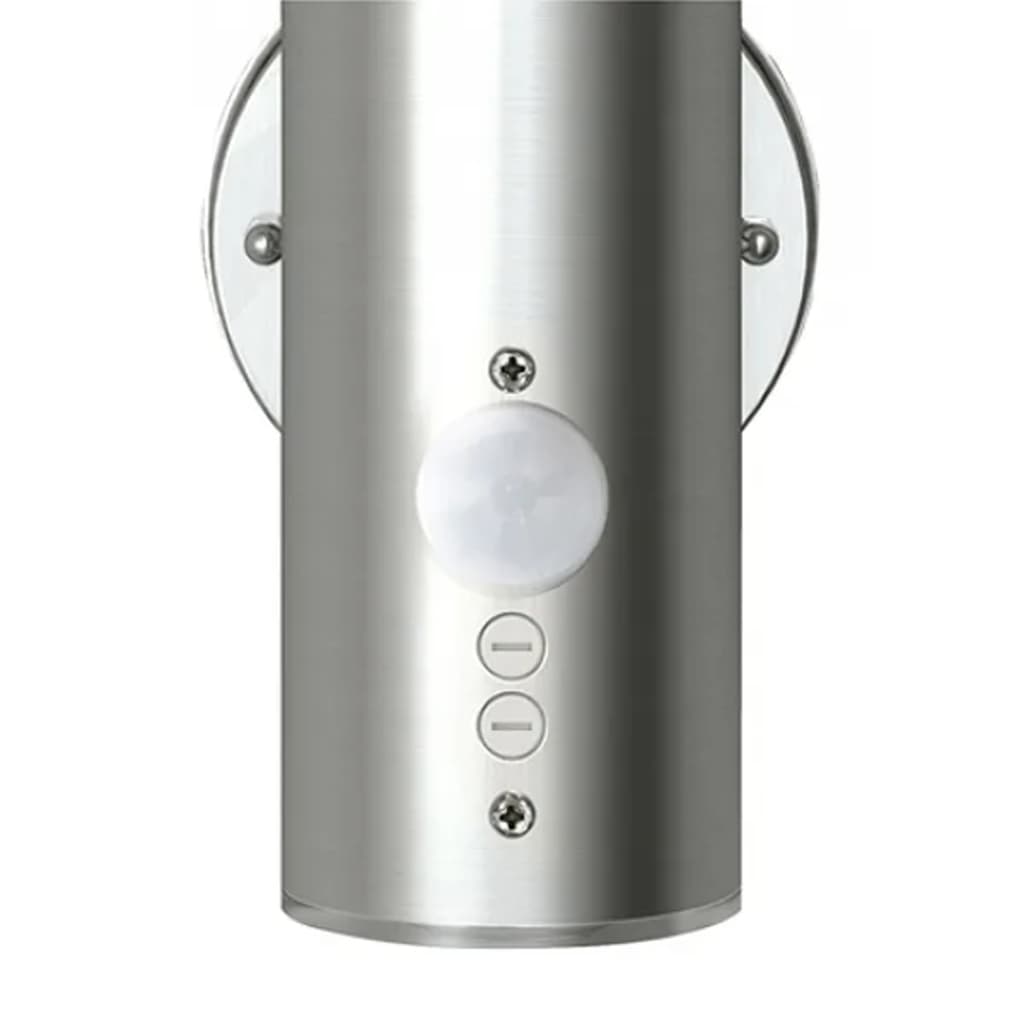 Lampade da parete per esterni 2 pezzi con sensore di movimento in acciaio inossidabile
