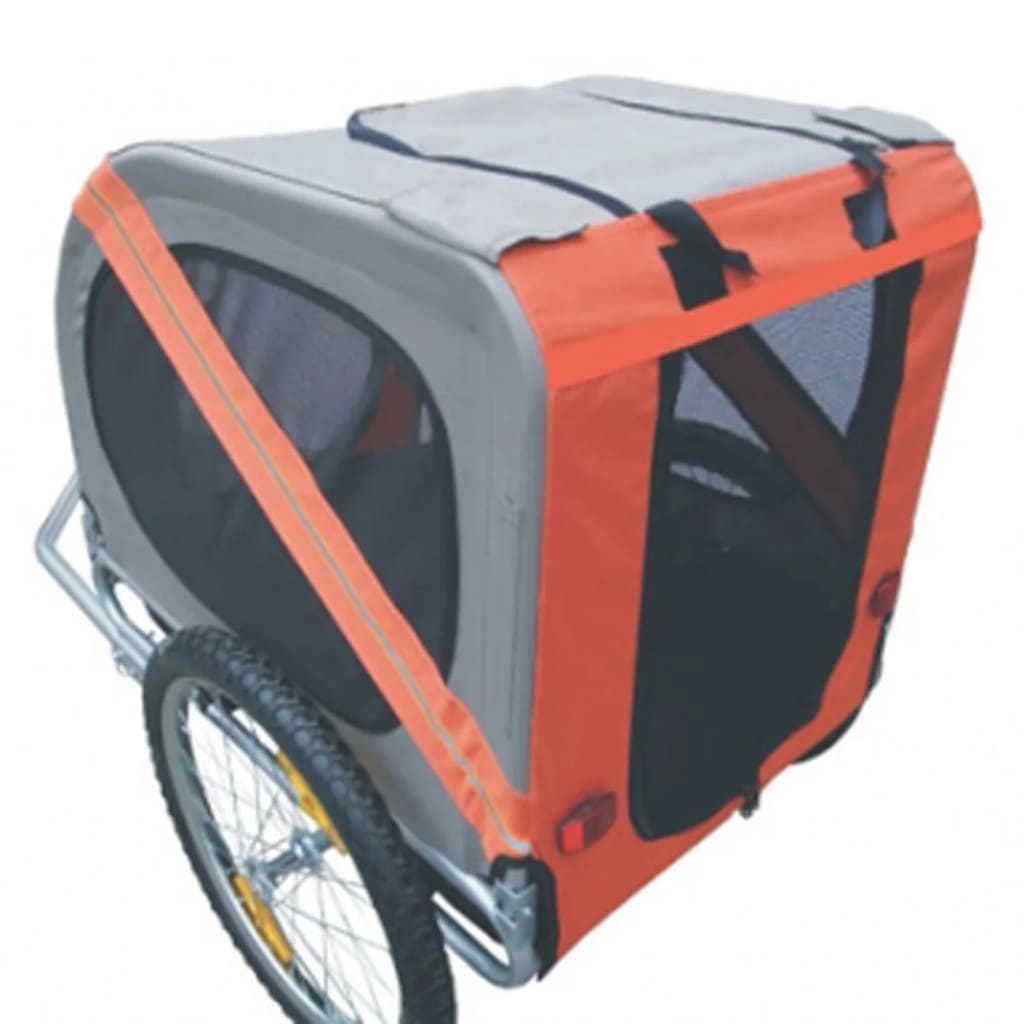 Rimorchio da Bici per Cani Arancione