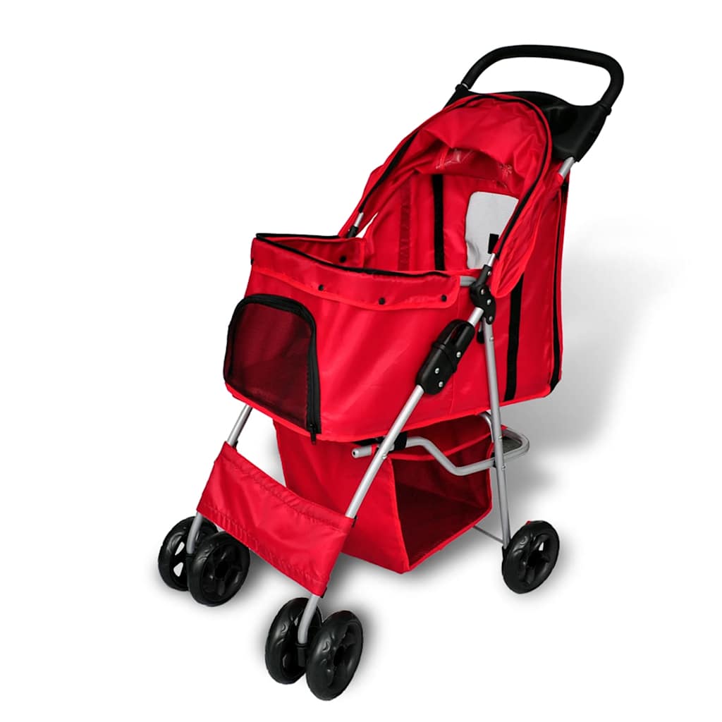 Passeggino per Cani Rosso
