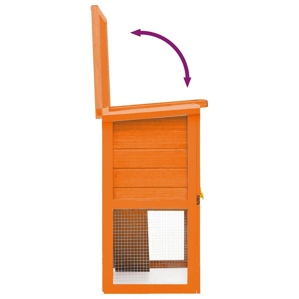Conigliera all'Aperto Gabbia Piccoli Animali 1 Porta Legno