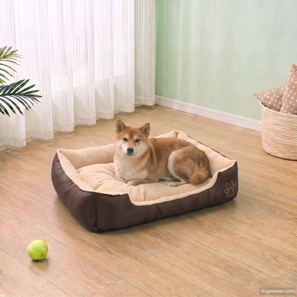 Letto Caldo per Cani con Cuscino Imbottito M
