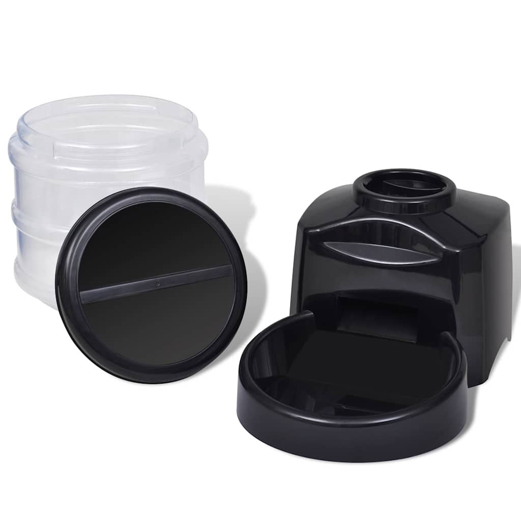 Mangiatoia per animali domestici Nero 38.8 x 21.8 x 38.6 cm