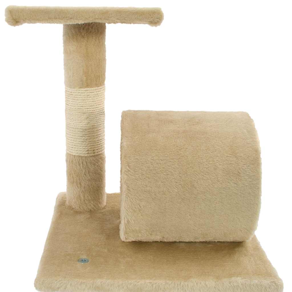 Albero per Gatti con Tiragraffi in Sisal 65 cm Beige