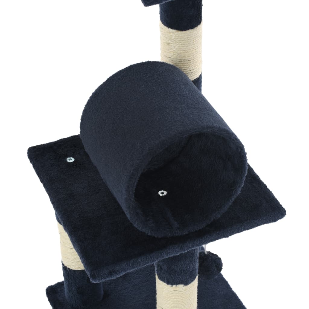 Albero per Gatti con Tiragraffi in Sisal 65 cm Blu Scuro