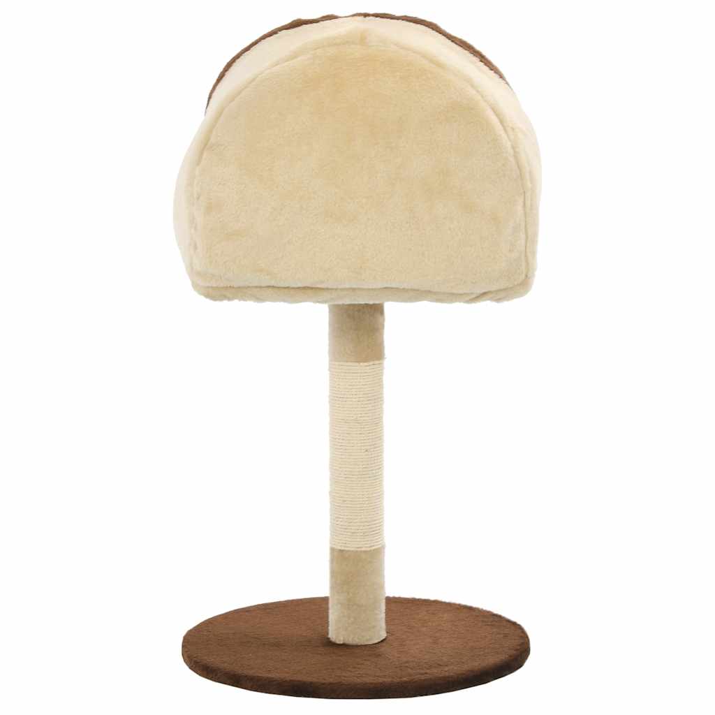 Albero per Gatti con Tiragraffi in Sisal 72 cm Beige e Marrone