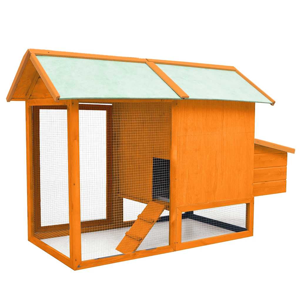 Gabbia per Polli in Legno Massello di Pino e Abete 170x81x110cm