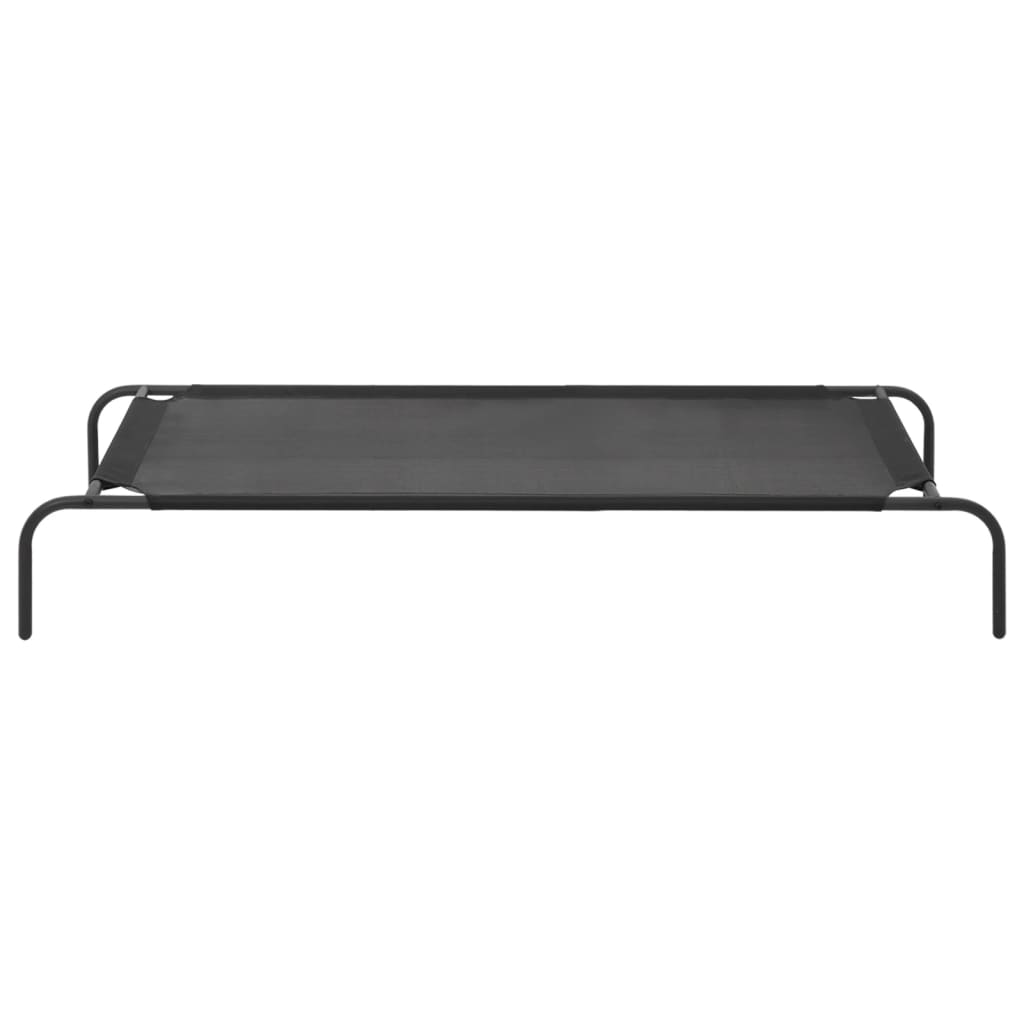 Cuccia per Cani Rialzata Nera XL in Textilene