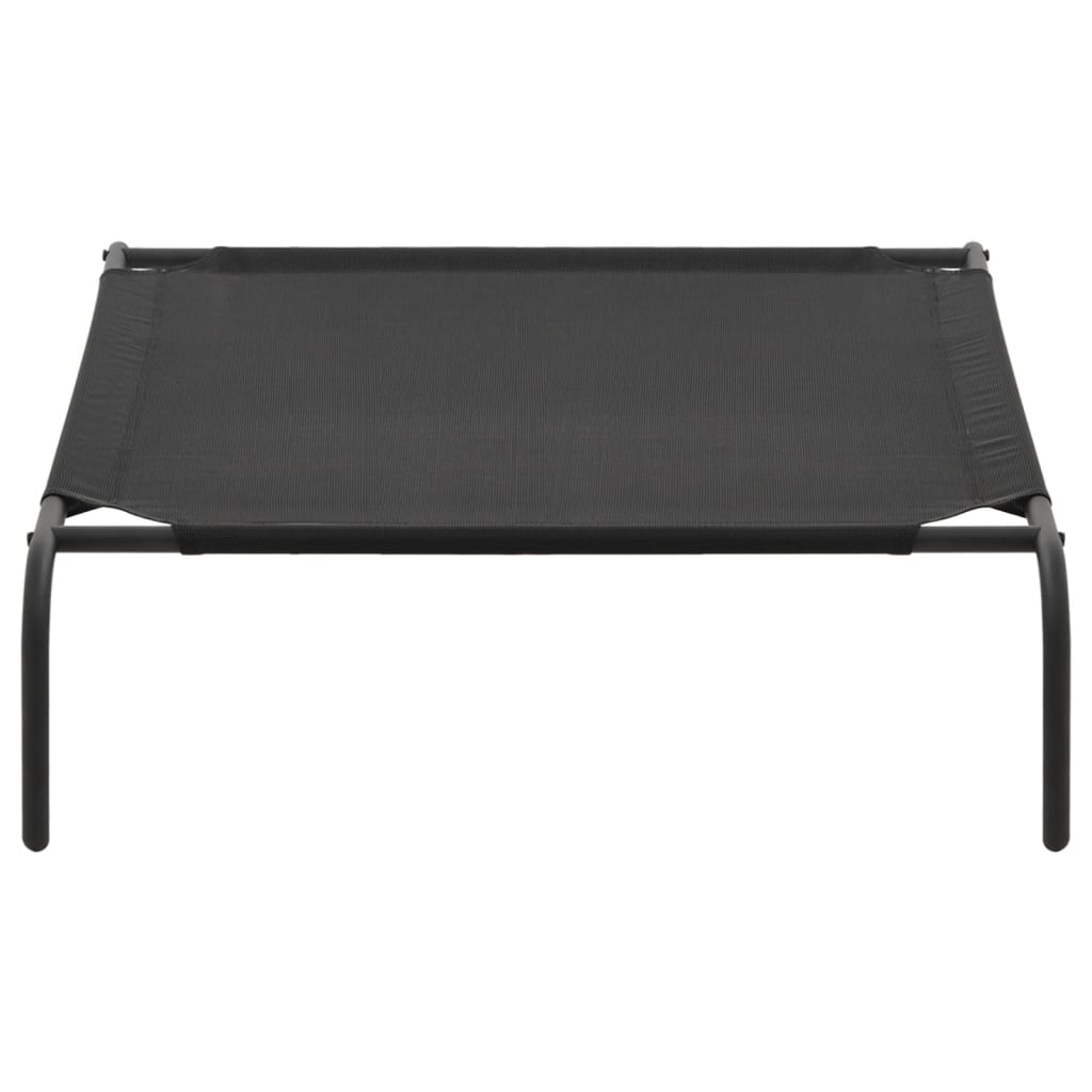 Cuccia per Cani Rialzata Nera XL in Textilene