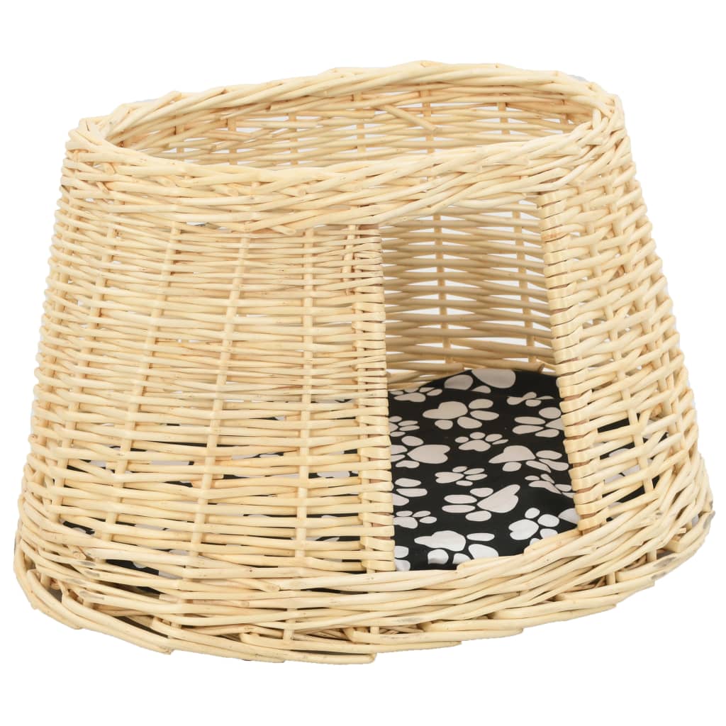 Set Ceste per Gatti con Cuscini 3 pz 47x34x60 cm Salice Naturale