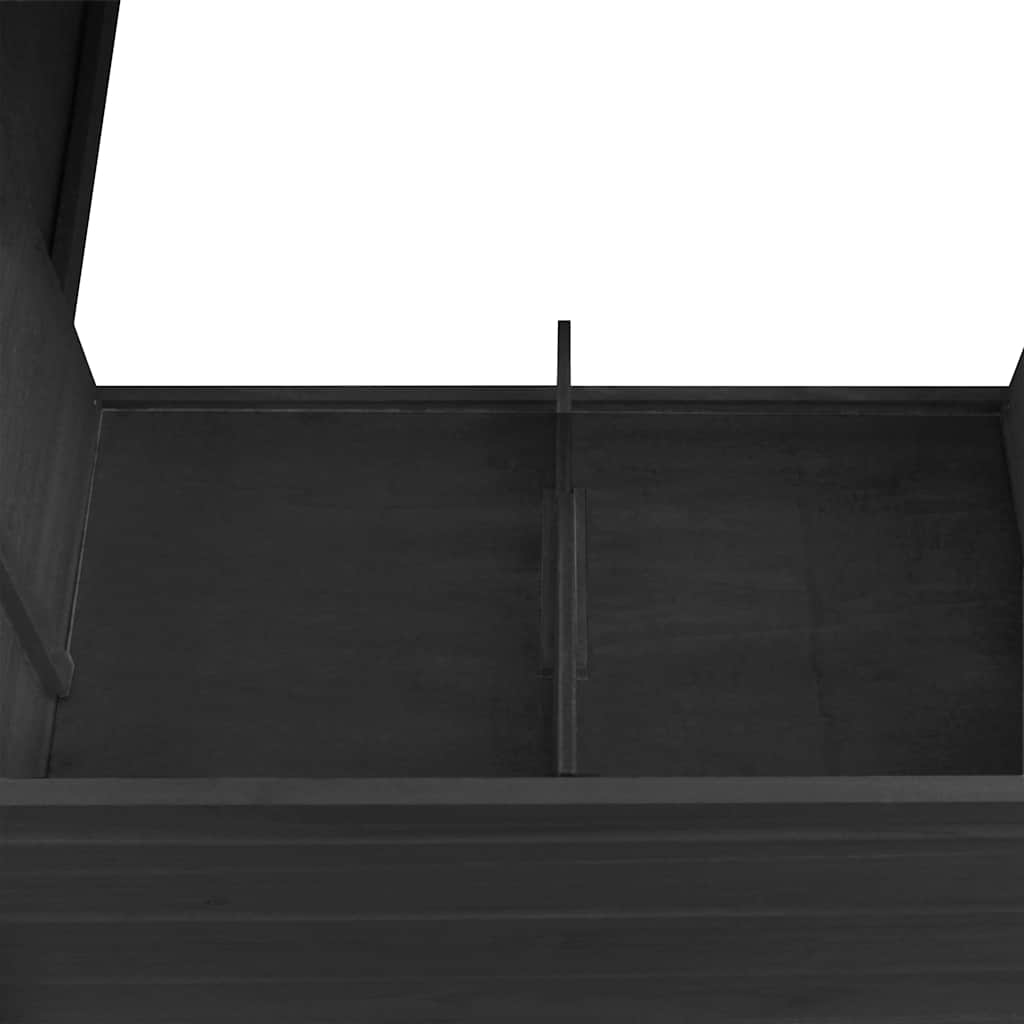 Pollaio all'Aperto con 1 Casetta di Cova Grigio in Legno