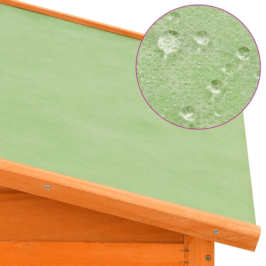 Pollaio con Casetta di Nidificazione in Legno Massello di Abete