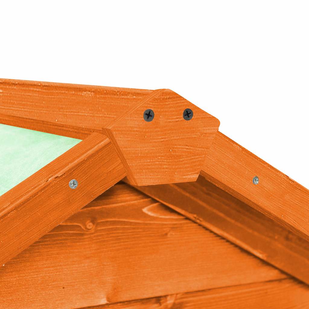 Conigliera 140x63x120 cm Legno Massello di Abete