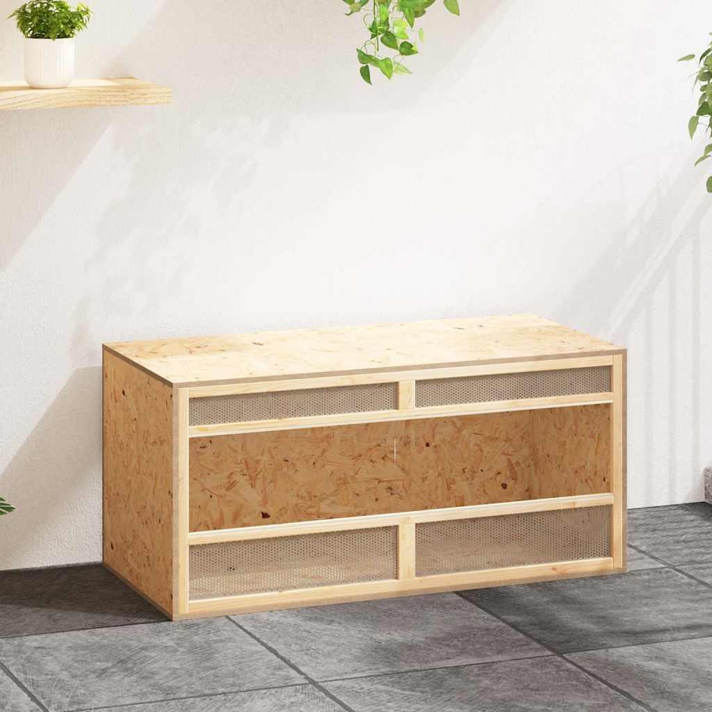 Terrario in Legno Multistrato 100x47x47 cm