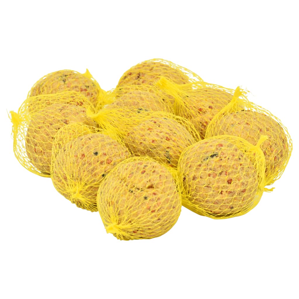 Palline di Grasso e Semi per Uccelli con Rete 200 pz 90g