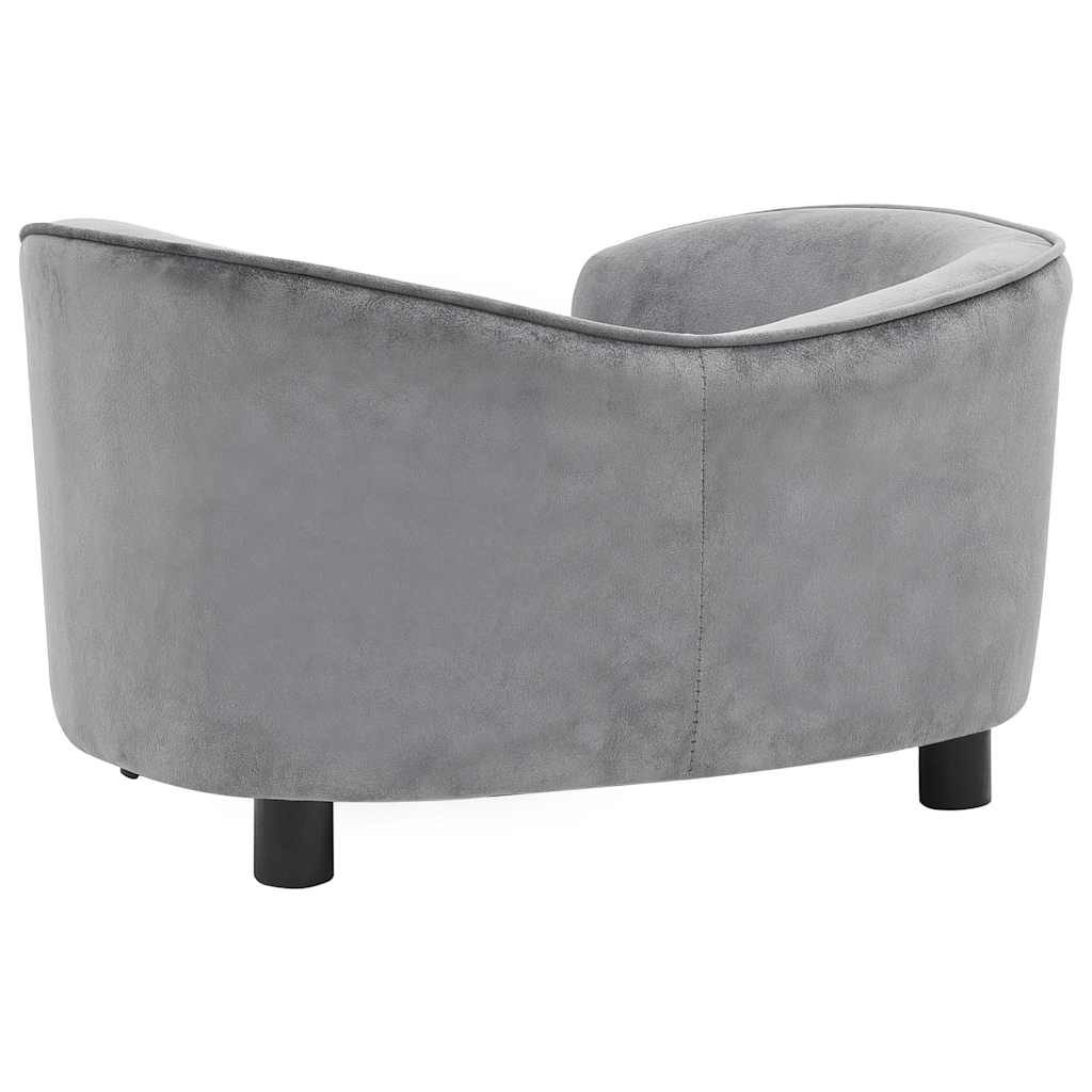 Divano per Cani Grigio 69x49x40 cm in Peluche
