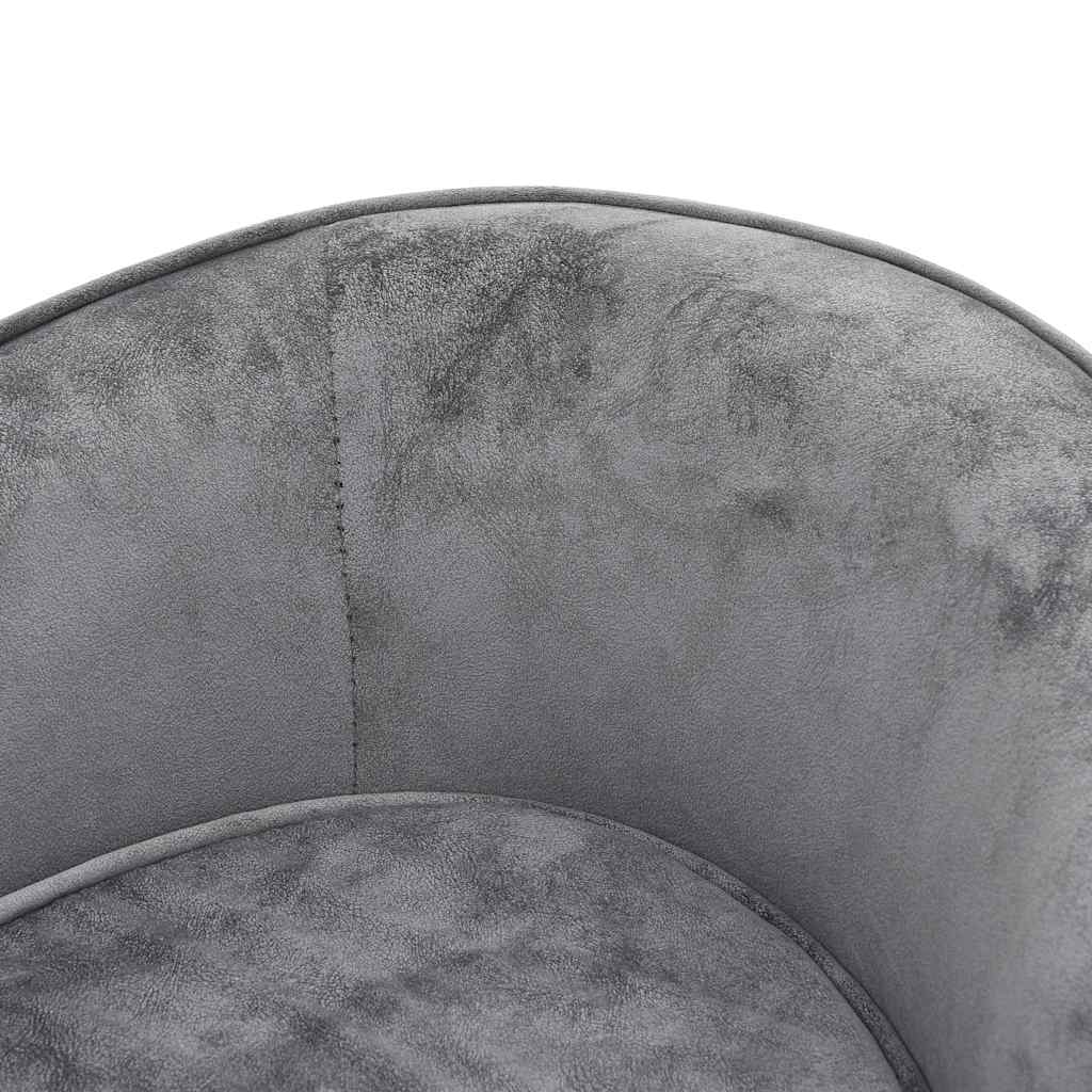 Divano per Cani Grigio 69x49x40 cm in Peluche