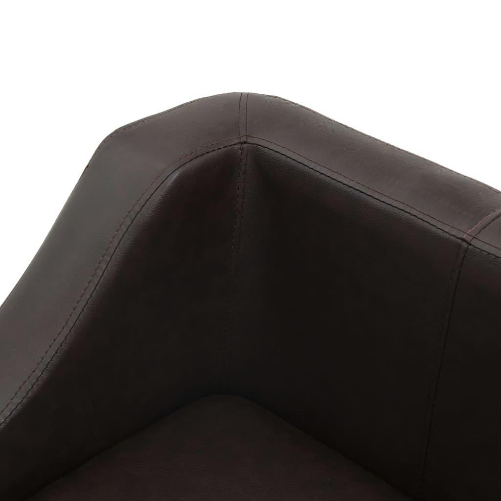 Divano per Cani Marrone 67x52x40 cm in Similpelle