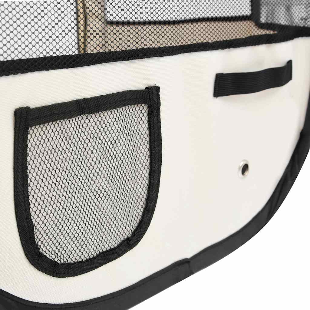 Box per Cani Pieghevole con Borsa Trasporto Blu 145x145x61 cm
