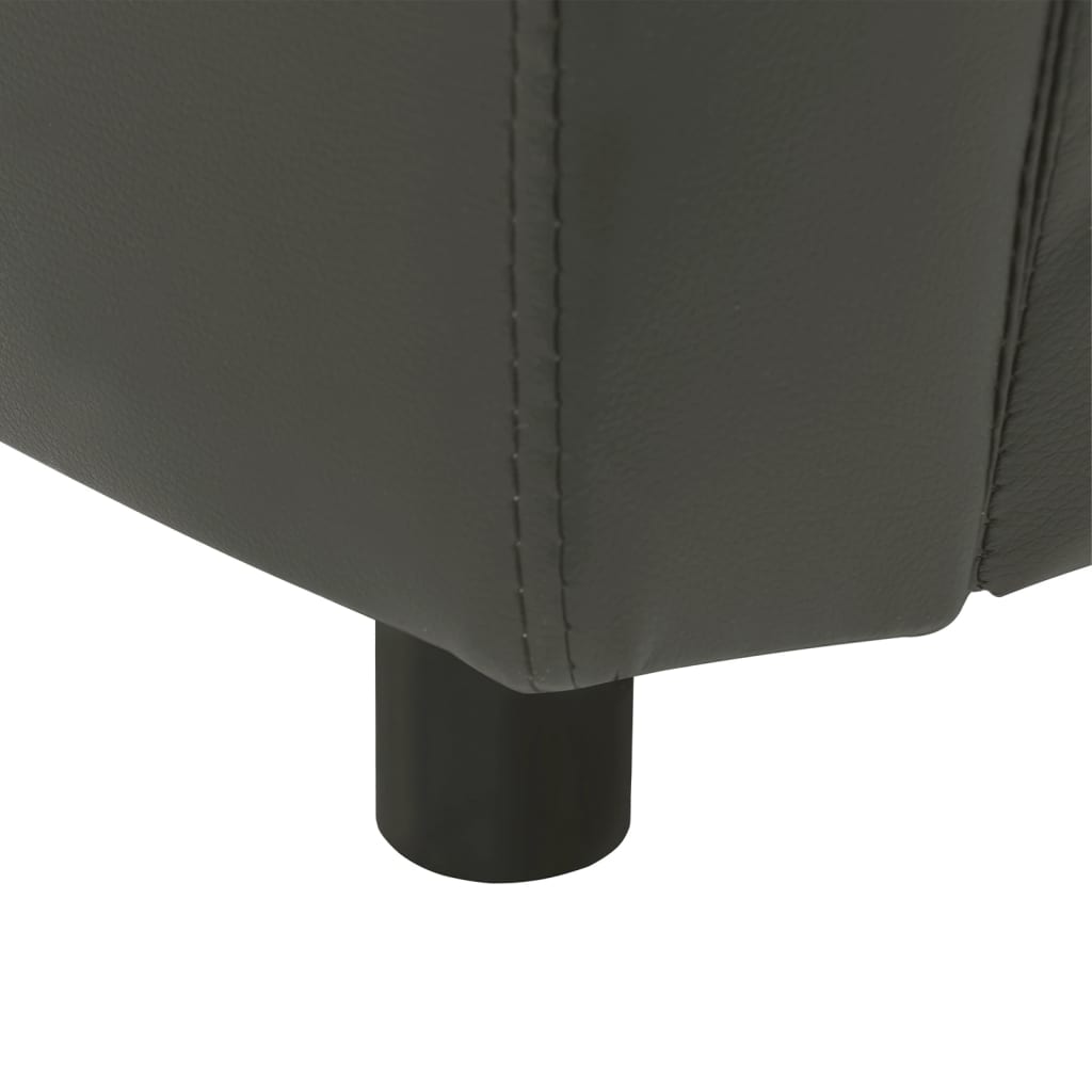 Divano per Cani Grigio Scuro 67x41x39 cm in Similpelle
