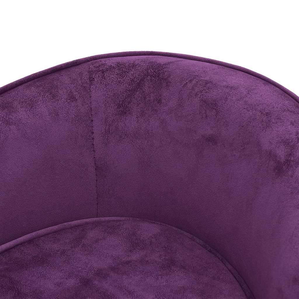 Divano per Cani Borgogna 69x49x40cm in Peluche e Similpelle