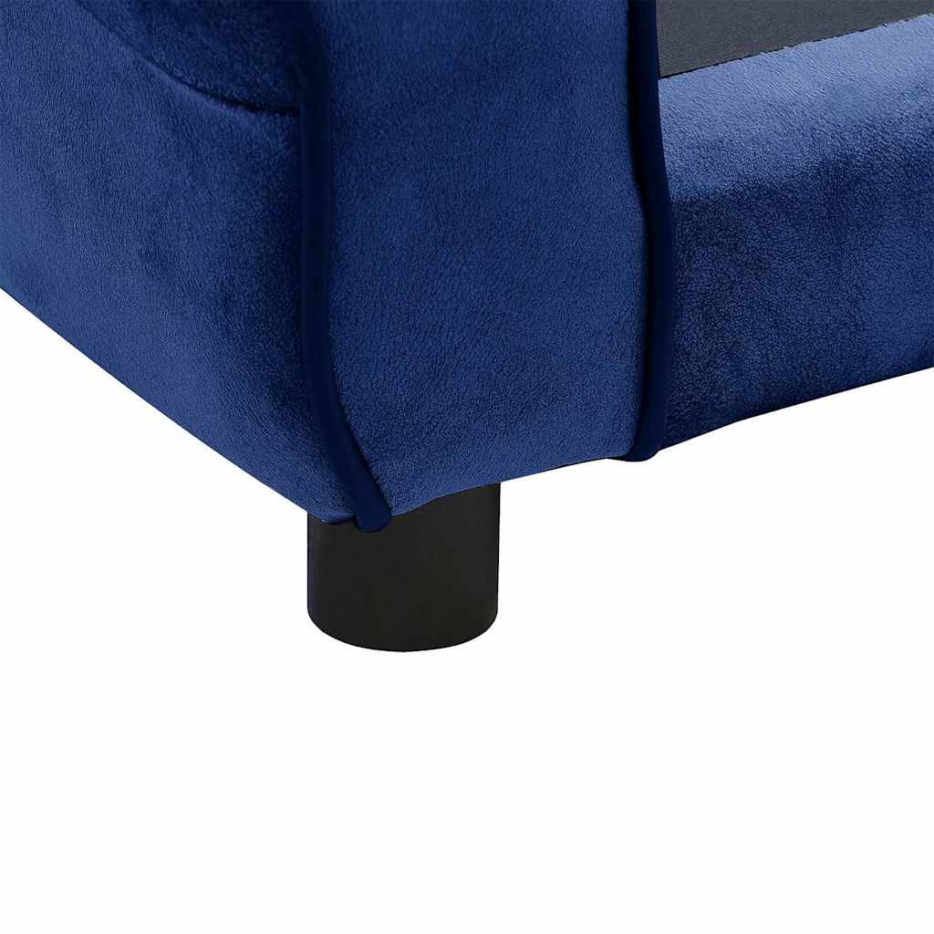 Divano per Cani Blu 72x45x30 cm in Peluche