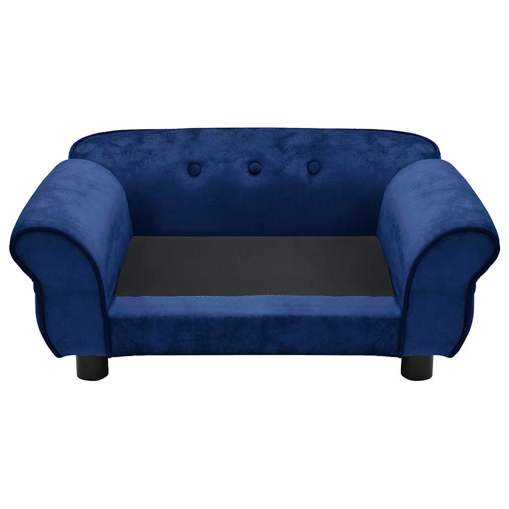 Divano per Cani Blu 72x45x30 cm in Peluche