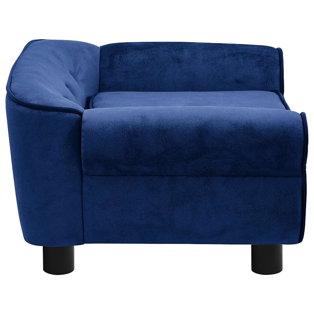 Divano per Cani Blu 72x45x30 cm in Peluche