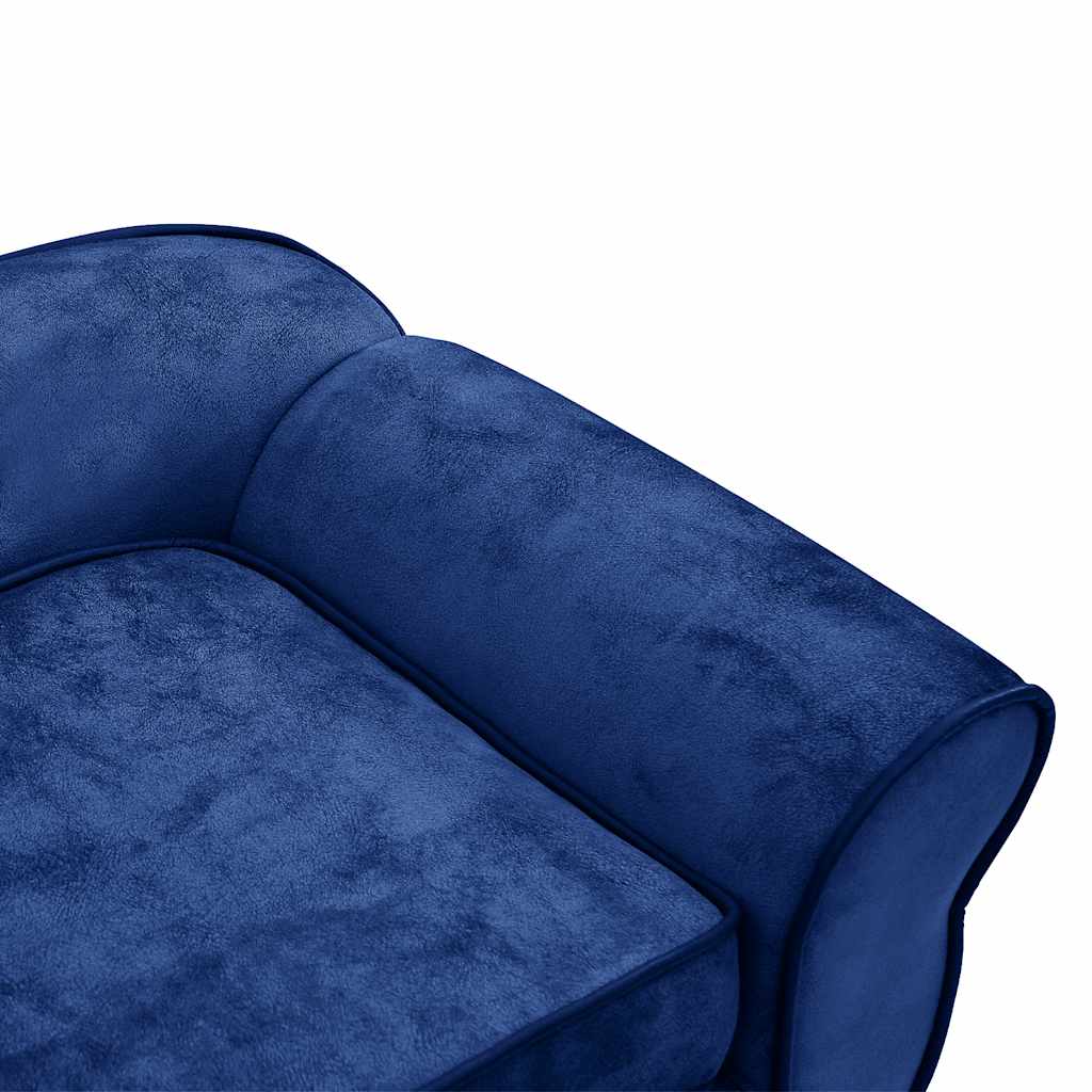 Divano per Cani Blu 72x45x30 cm in Peluche