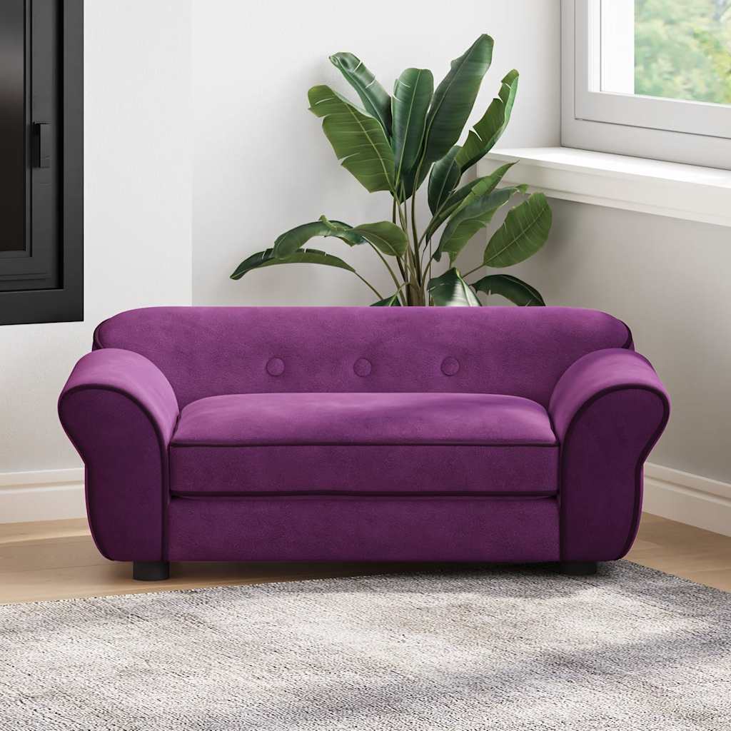 Divano per Cani Borgogna 72x45x30 cm in Peluche