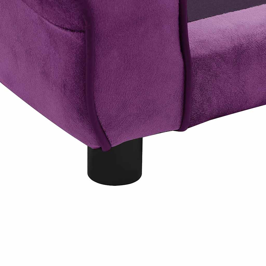 Divano per Cani Borgogna 72x45x30 cm in Peluche