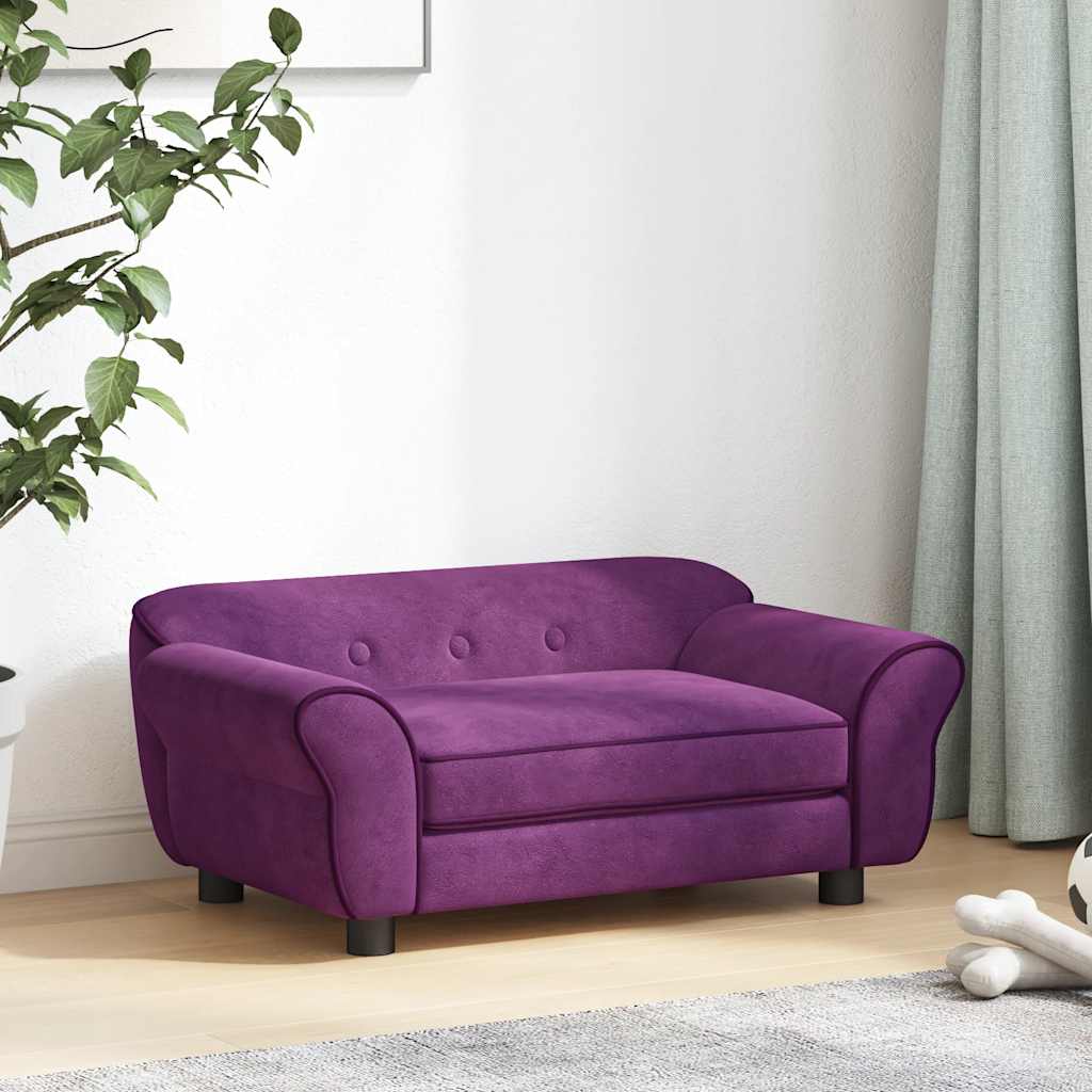 Divano per Cani Borgogna 72x45x30 cm in Peluche