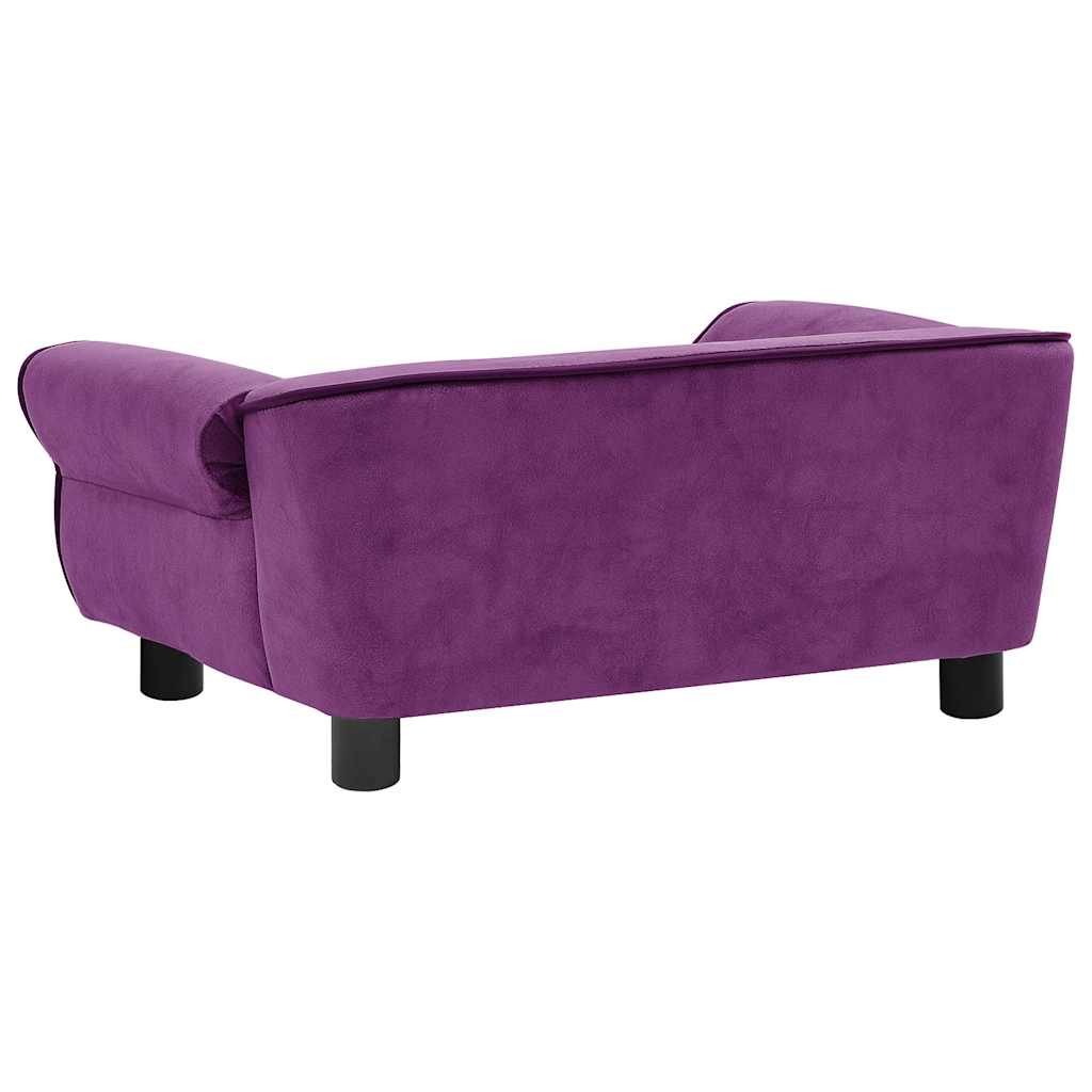 Divano per Cani Borgogna 72x45x30 cm in Peluche