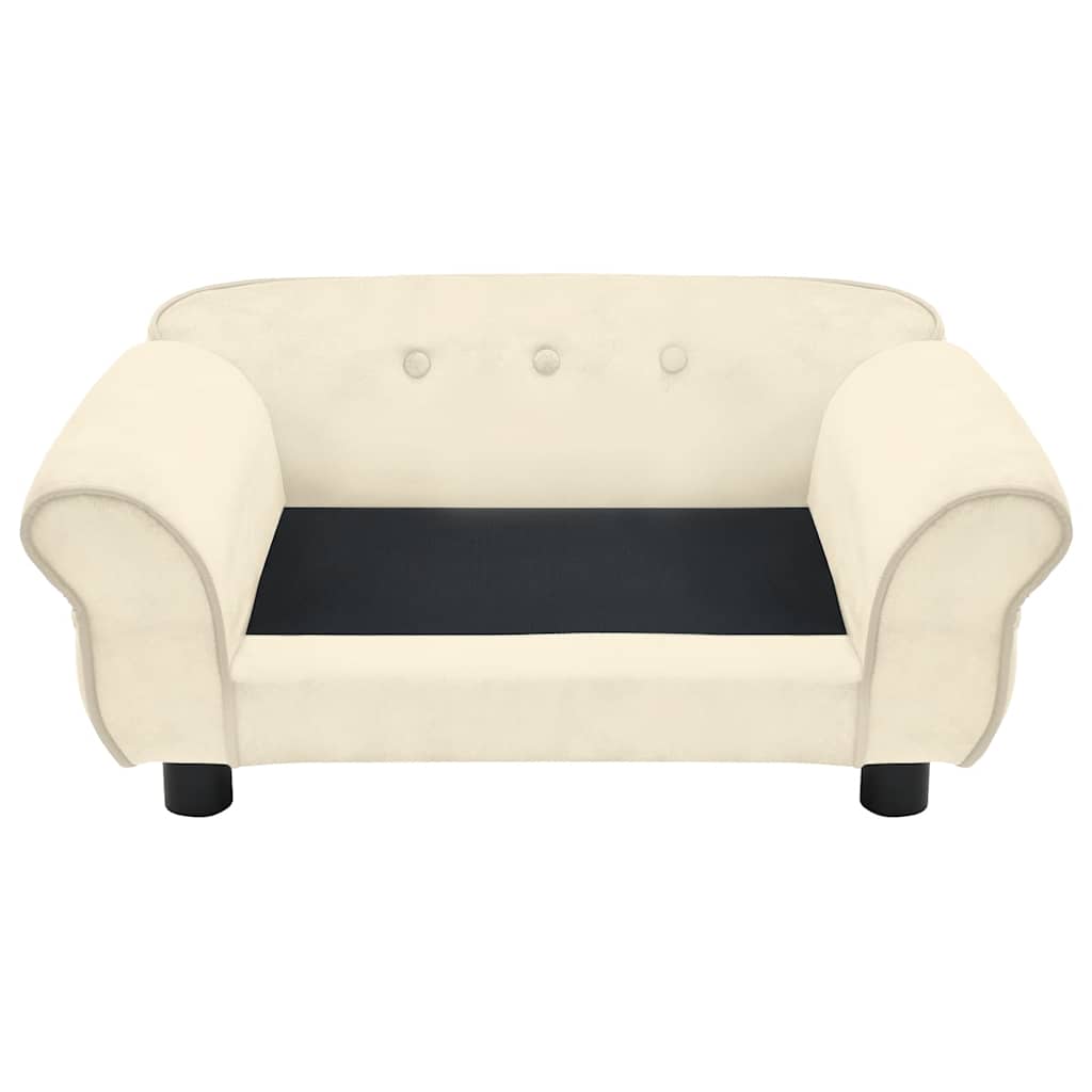 Divano per Cani Crema 72x45x30 cm in Peluche