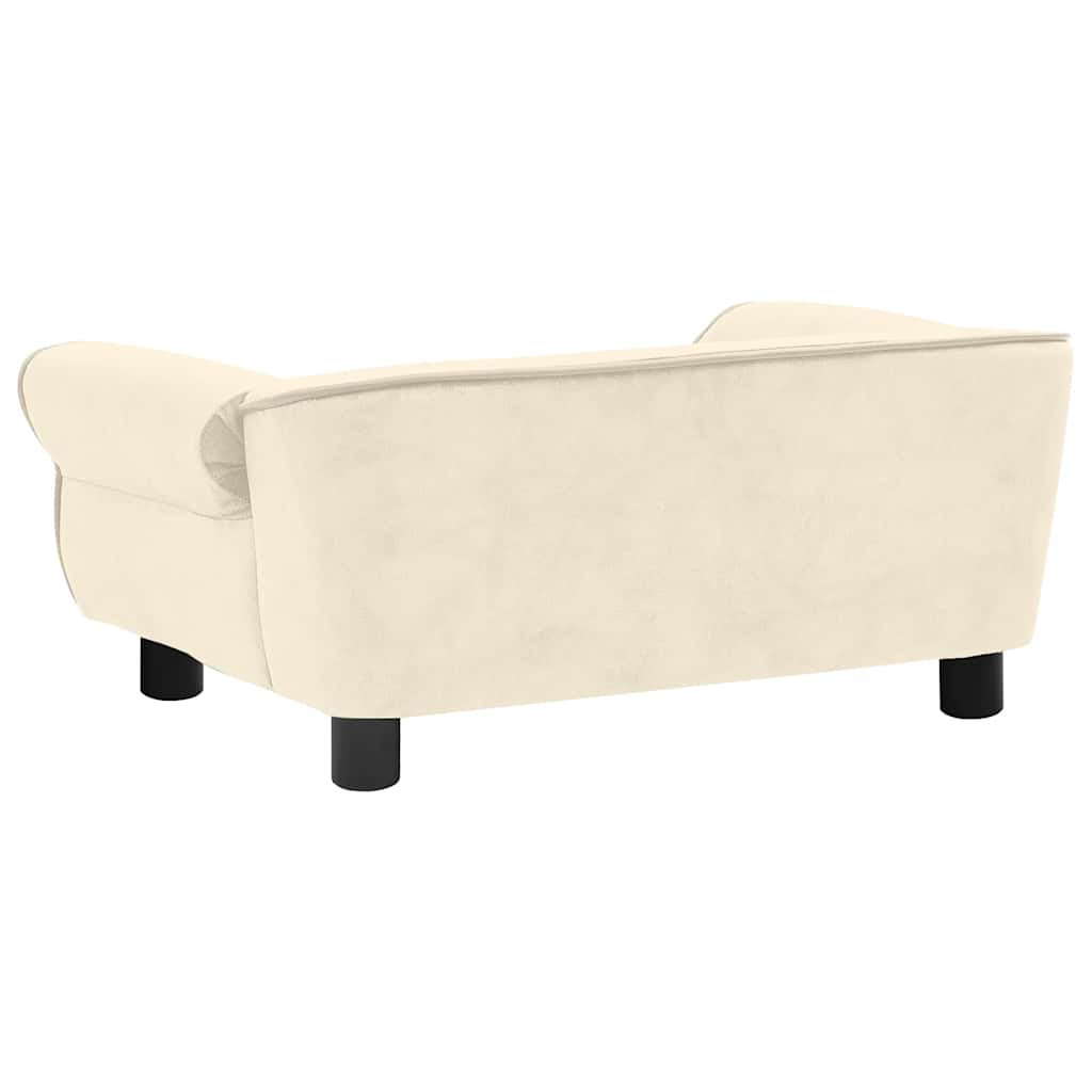 Divano per Cani Crema 72x45x30 cm in Peluche