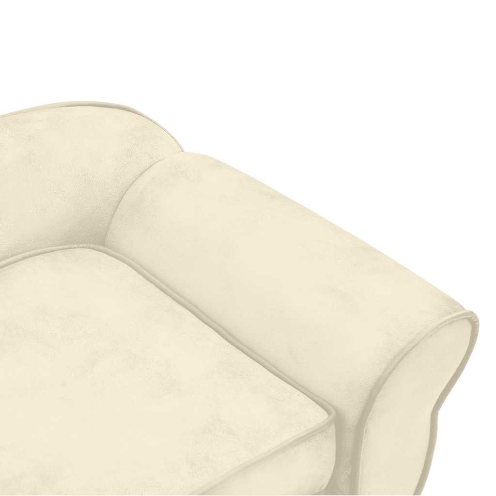 Divano per Cani Crema 72x45x30 cm in Peluche