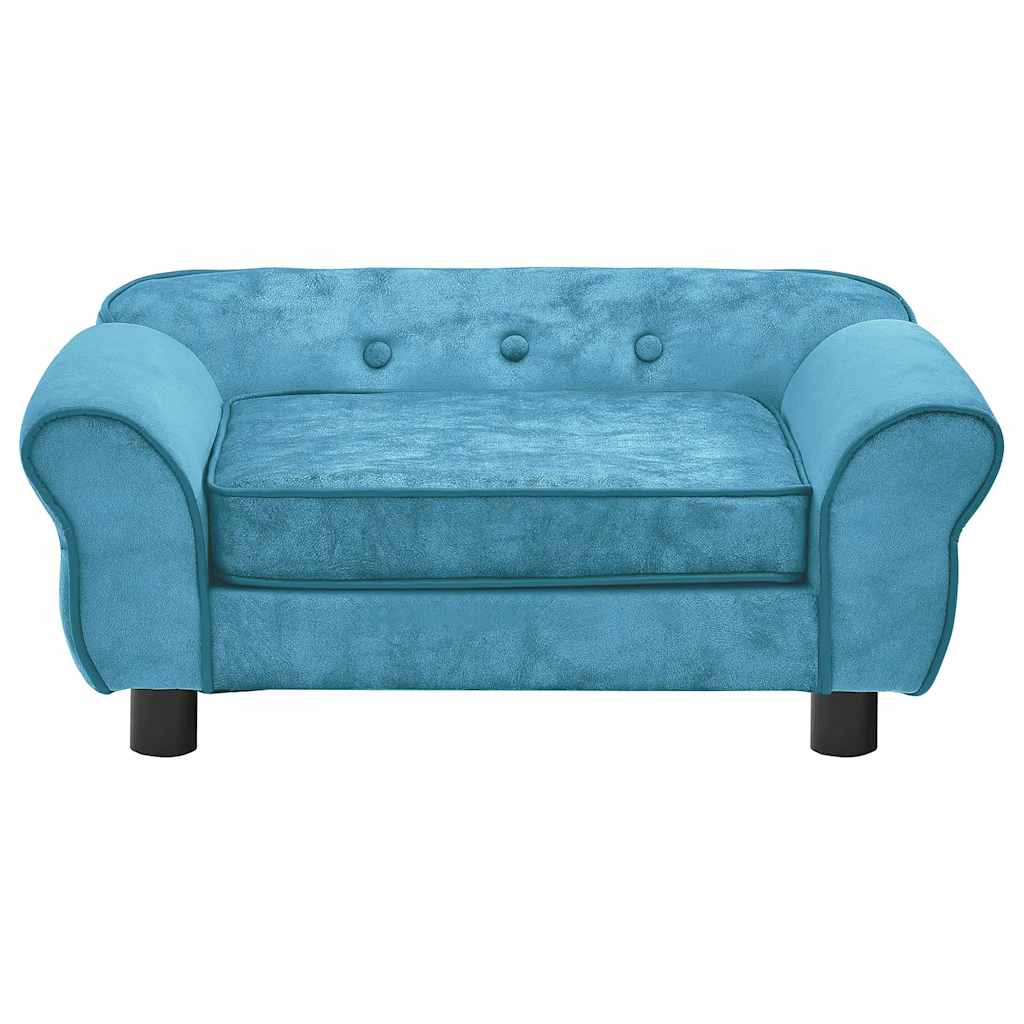 Divano per Cani Turchese 72x45x30 cm in Peluche