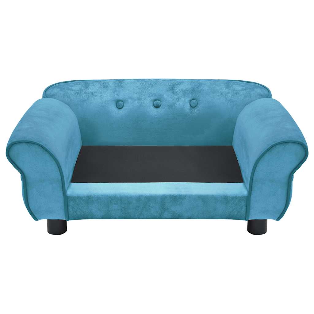 Divano per Cani Turchese 72x45x30 cm in Peluche