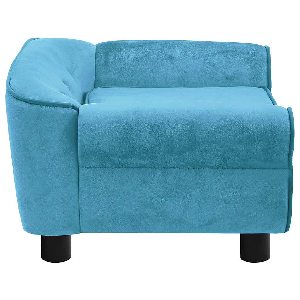 Divano per Cani Turchese 72x45x30 cm in Peluche